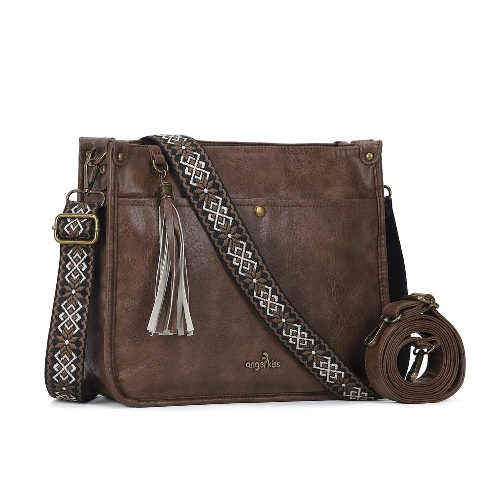 2716 Crossbody Bags Trendy Vegan Leather Hobo Purses Shoulder Handbags